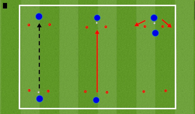 Football/Soccer Session Plan Drill (Colour): Warm Up- 2