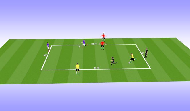 Football/Soccer Session Plan Drill (Colour): steal the bacon