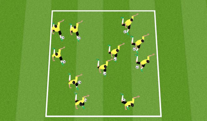 Football/Soccer Session Plan Drill (Colour): knockout