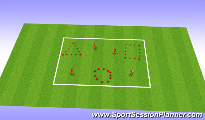 Football/Soccer Session Plan Drill (Colour): Shapes