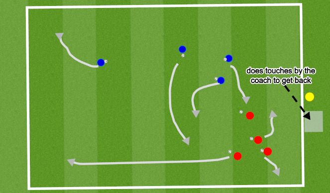 Football/Soccer Session Plan Drill (Colour): Hospital Tag