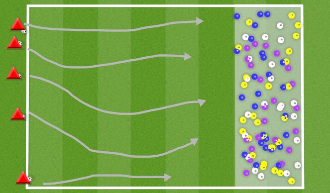 Football/Soccer Session Plan Drill (Colour): treasure hunt