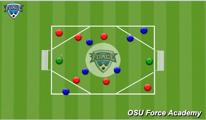 Football/Soccer Session Plan Drill (Colour): SSG