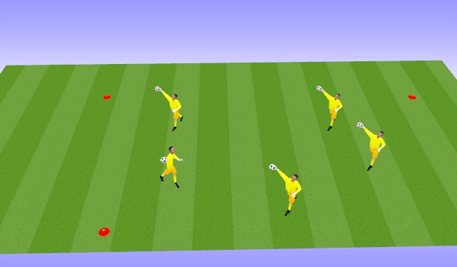 Football/Soccer Session Plan Drill (Colour): Catch a Squirrel