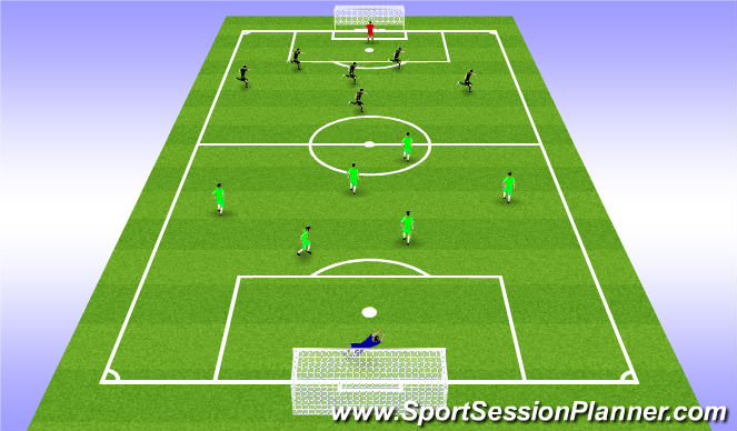 Football/Soccer Session Plan Drill (Colour): Retain Posession Match