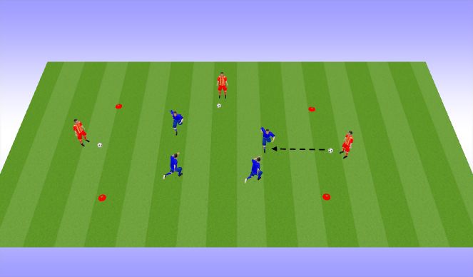 Football/Soccer Session Plan Drill (Colour): Zombie Tag