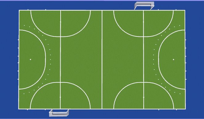 Hockey Session Plan Drill (Colour): 8v8