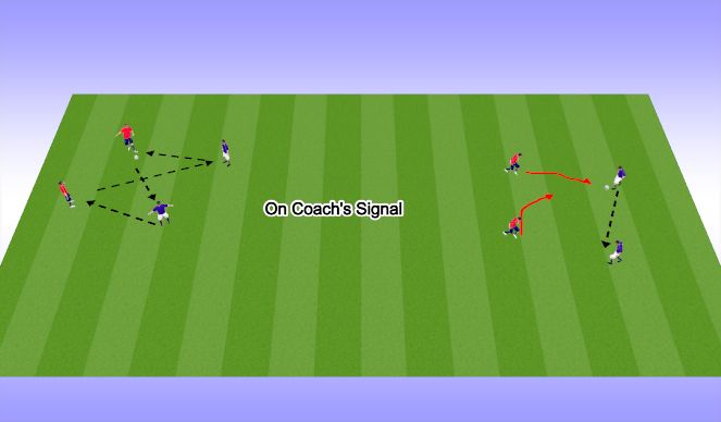 Football/Soccer Session Plan Drill (Colour): Warm-Up