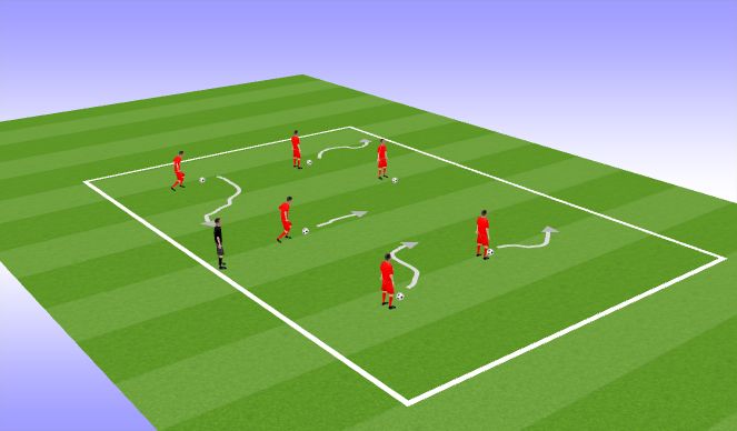 Football/Soccer Session Plan Drill (Colour): Screen 1