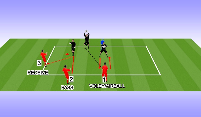 Football/Soccer Session Plan Drill (Colour): FOOTWORK/ HANDLING ACTIVITY