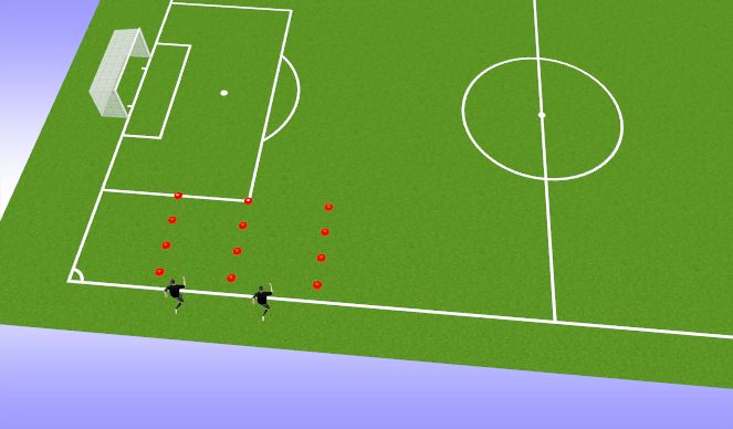 Football/Soccer Session Plan Drill (Colour): Lines