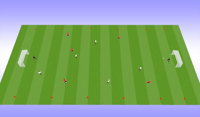 Football/Soccer Session Plan Drill (Colour): Hand Soccer