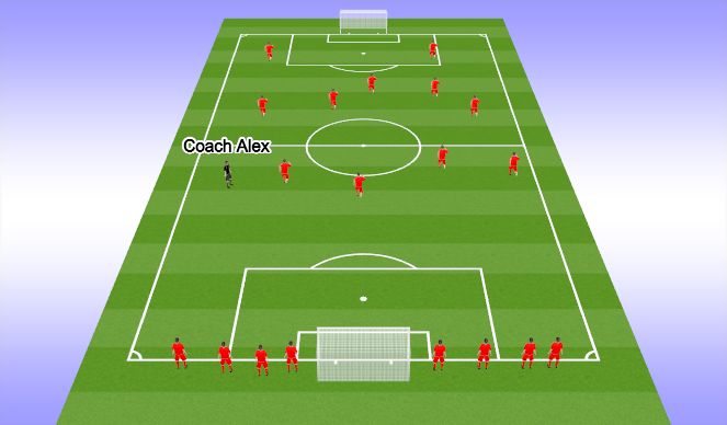 Football/Soccer Session Plan Drill (Colour): Fitness