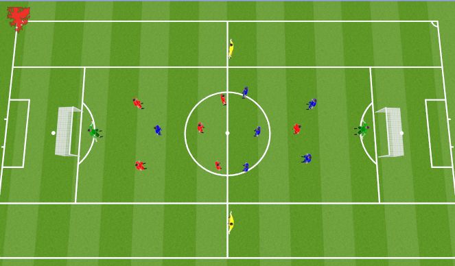 Football/Soccer Session Plan Drill (Colour): Specific