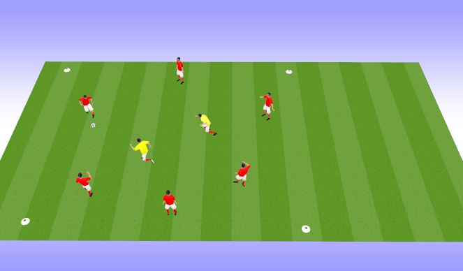 Football/Soccer Session Plan Drill (Colour): TEAM RONDO