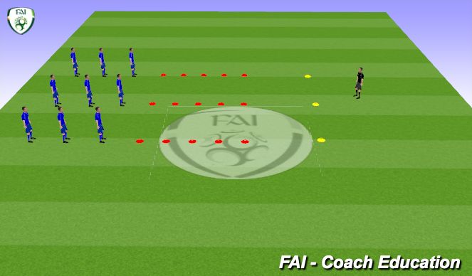 Football/Soccer Session Plan Drill (Colour): Agility/Cone Work