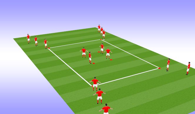 Football/Soccer Session Plan Drill (Colour): Set Up