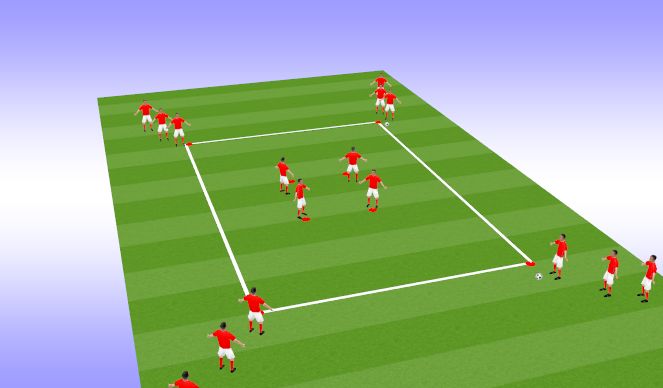 Football/Soccer Session Plan Drill (Colour): Progression 2