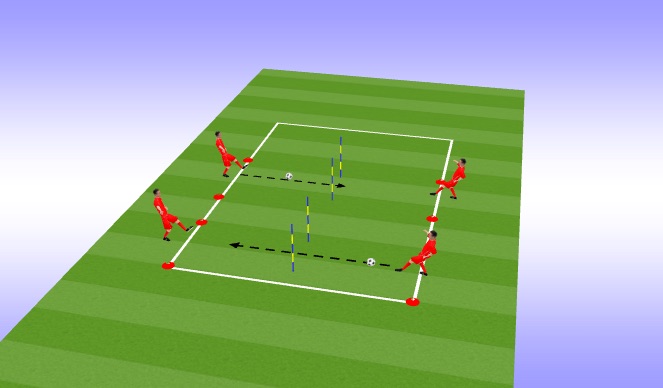 Football/Soccer Session Plan Drill (Colour): passing tourney