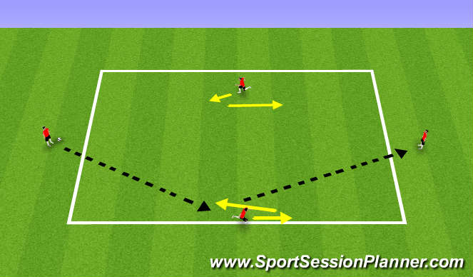 Football/Soccer Session Plan Drill (Colour): Everton Combination Introduction