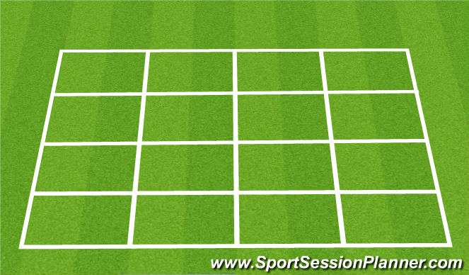 Football/Soccer Session Plan Drill (Colour): Blank Grid