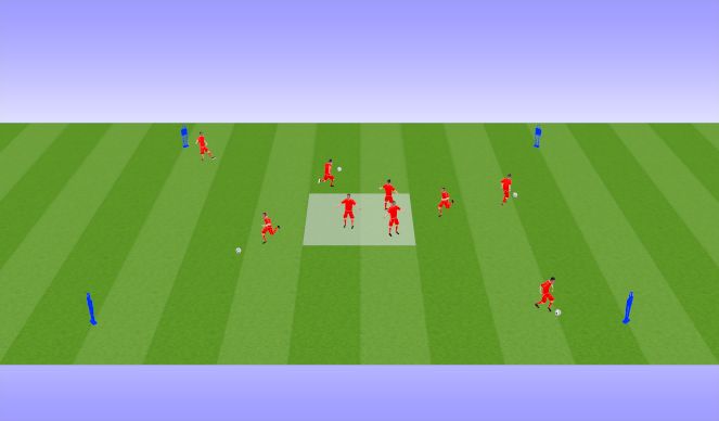 Football/Soccer Session Plan Drill (Colour): Forward Runs