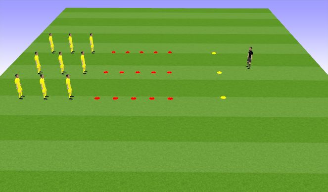 Football/Soccer Session Plan Drill (Colour): Dynamic Stretch