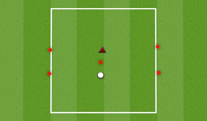 Football/Soccer Session Plan Drill (Colour): MIRROR GAME WARM UP