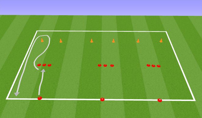 Football/Soccer Session Plan Drill (Colour): Station 4