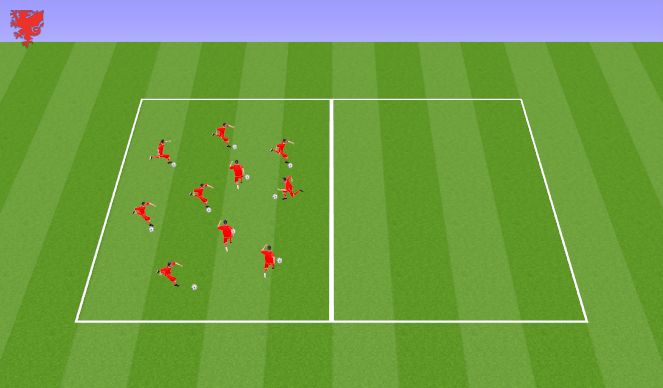 Football/Soccer Session Plan Drill (Colour): Turn Technique 