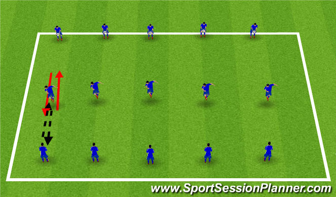 Football/Soccer Session Plan Drill (Colour): Brazillians