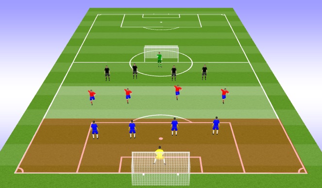 Football/Soccer Session Plan Drill (Colour): Transition to attack