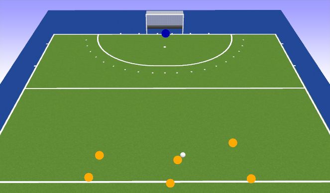 Hockey Session Plan Drill (Colour): Weaven