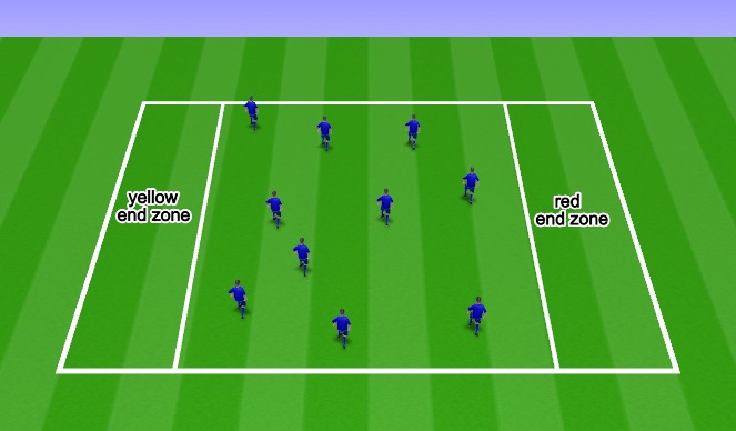 Football/Soccer Session Plan Drill (Colour): Warm Up Game