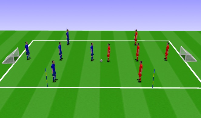 Football/Soccer Session Plan Drill (Colour): End Game