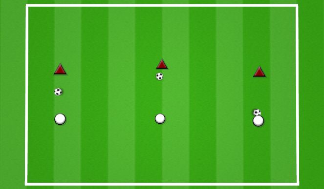 Football/Soccer Session Plan Drill (Colour): 1 touch short