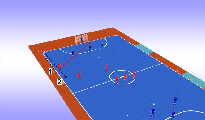 Futsal Session Plan Drill (Colour): Screen 1