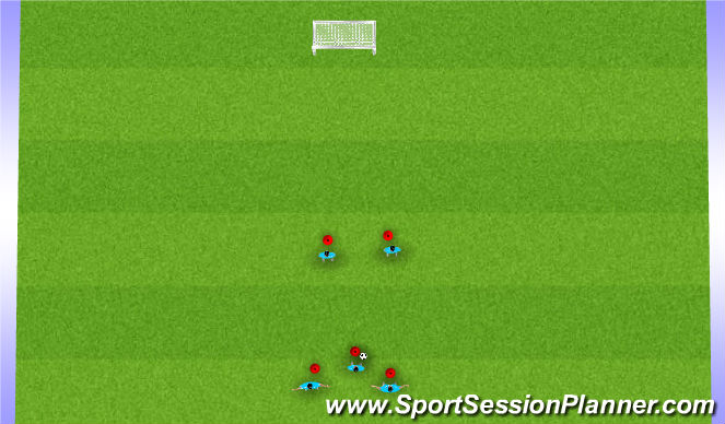 Football/Soccer Session Plan Drill (Colour): Jail Game Progression #1