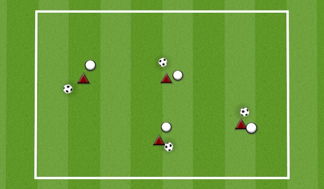 Football/Soccer Session Plan Drill (Colour): BALL IN HAND