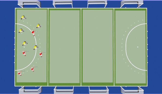 Hockey Session Plan Drill (Colour): 5 v 5 games