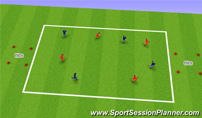 Football/Soccer Session Plan Drill (Colour): Bib Snatch