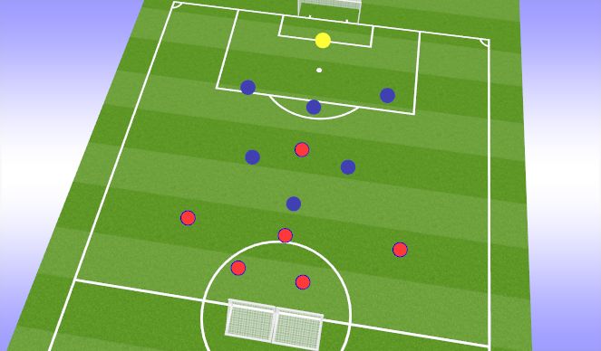 Football/Soccer Session Plan Drill (Colour): Conditioned Game: Pass First