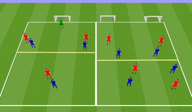 Football/Soccer Session Plan Drill (Colour): SSG Cond. 2