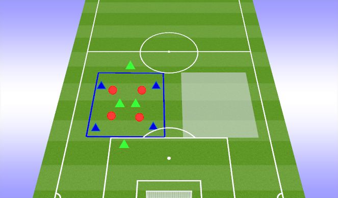 Football/Soccer Session Plan Drill (Colour): WARM-UP | Rondo