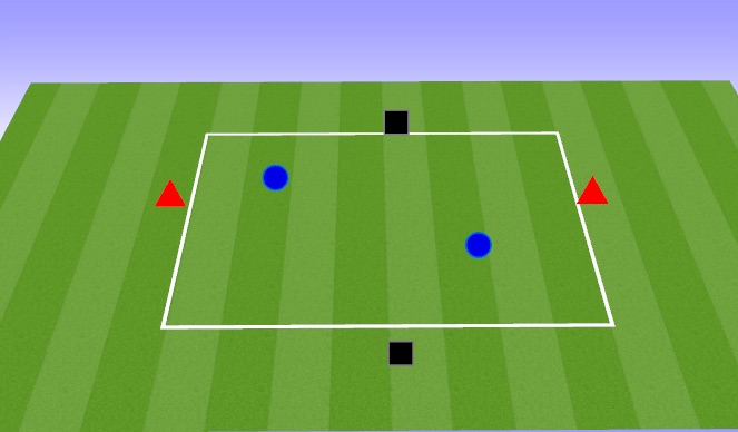 Football/Soccer Session Plan Drill (Colour): Warmup: 4 v 2 Rondo 