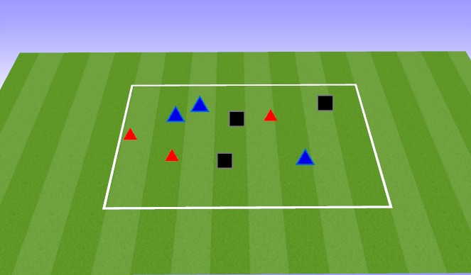 Football/Soccer Session Plan Drill (Colour): Warm Up: Pull the Pinnie 