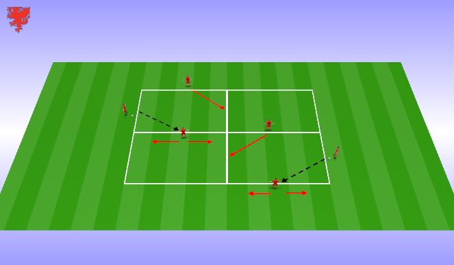 Football/Soccer Session Plan Drill (Colour): WARM UP 