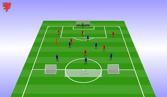 Football/Soccer Session Plan Drill (Colour): Game  