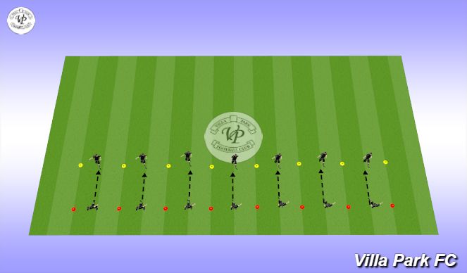 Football/Soccer Session Plan Drill (Colour): Passing - 2