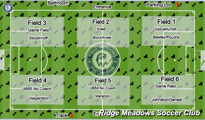 Football/Soccer Session Plan Drill (Colour): U6/7 Boys Monday KLB